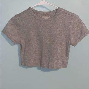 Urban Outfitters Gray Crop Tee